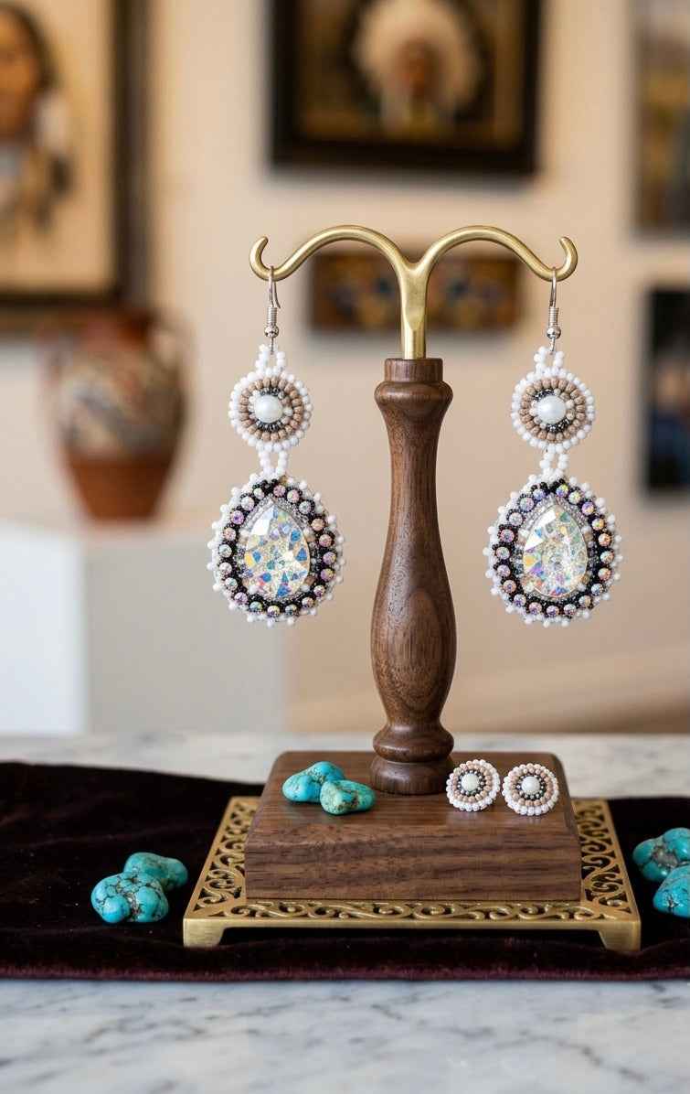 Drop Beaded Earrings(8)