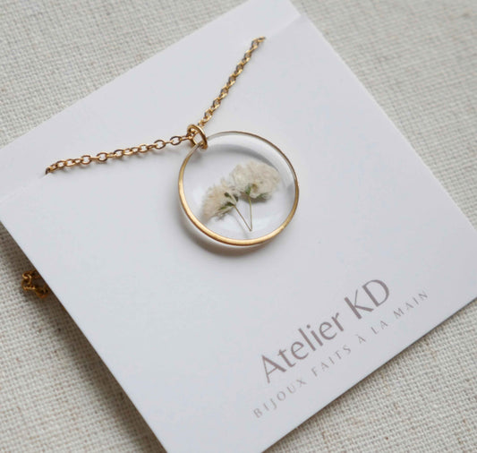 Collier Gigi duo blanc - rond (medium)