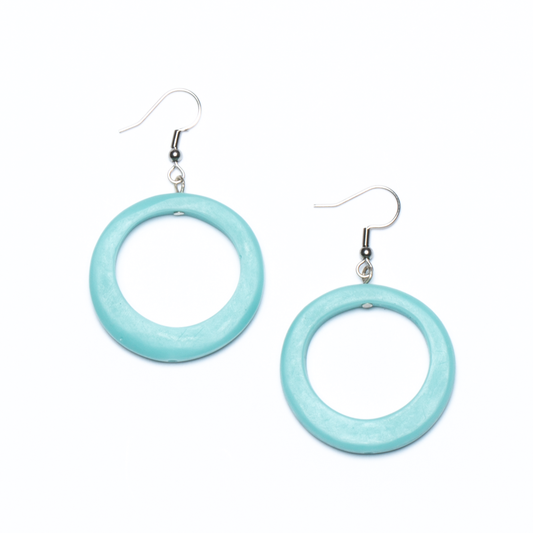 Resin Simple Hoop Earrings