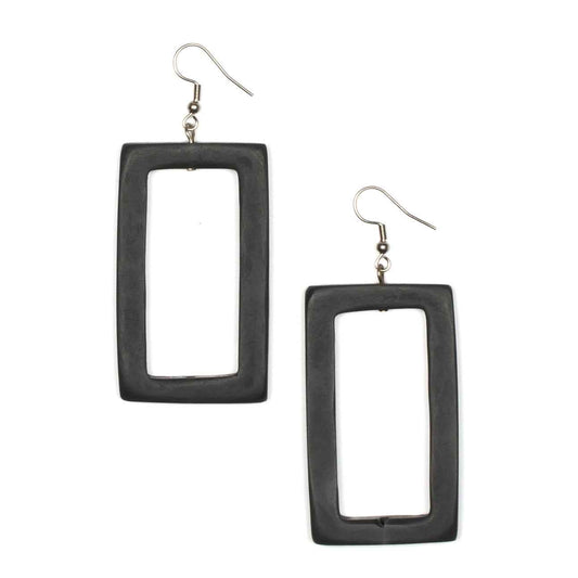 Resin Rectangular Earring