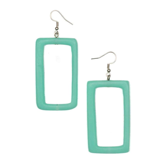 Resin Rectangular Earring