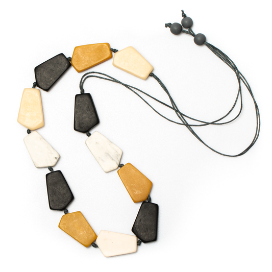 Resin Pentagon Necklace