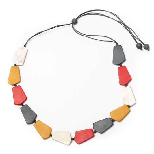 Resin Pentagon Necklace