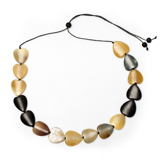 Simple Horn Heart Necklace