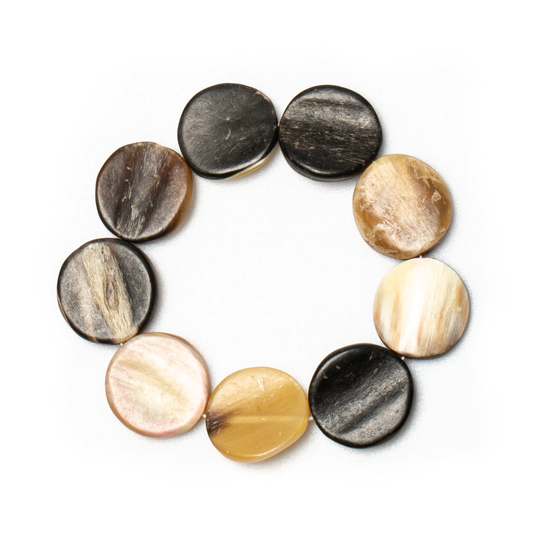 Simple Horn Disc Bracelet