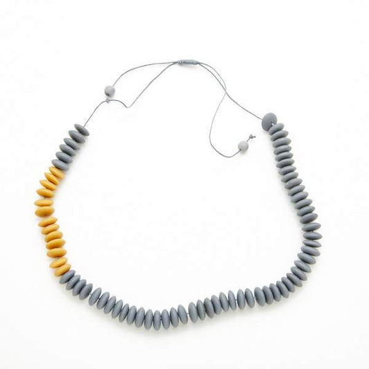 Resin Stacked Disc Necklace