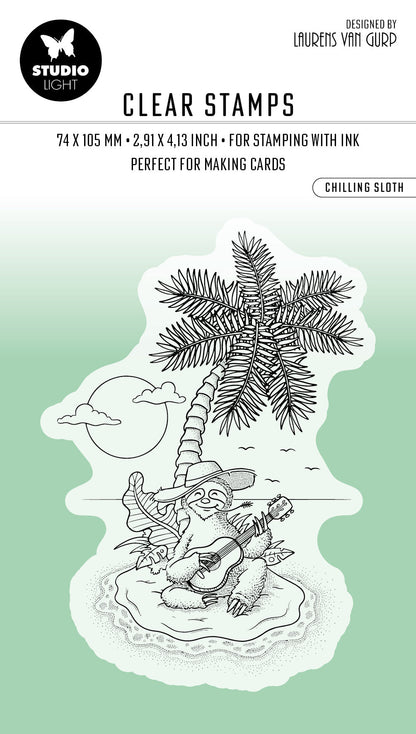 BL Clear Stamp Chilling Sloth By Laurens 91x63x3mm 1 PC nr.459