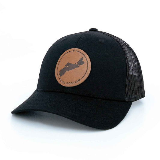 Nova Scotia Leather Patch Trucker Hat