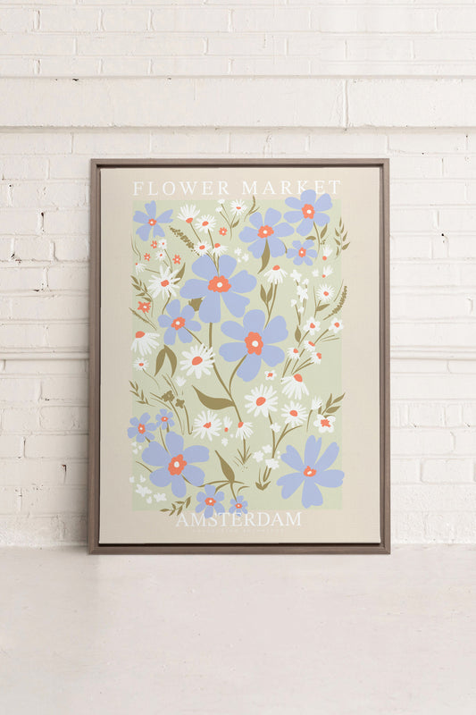 AMSTERDAM BLOOM, Oeuvre sur toile étirée
