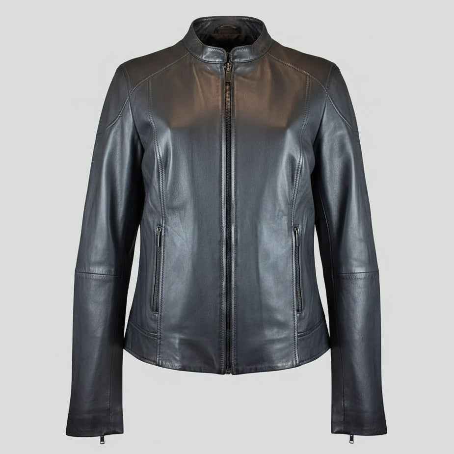 BOL Women's Vintage Texas Lambskin Leather Jacket