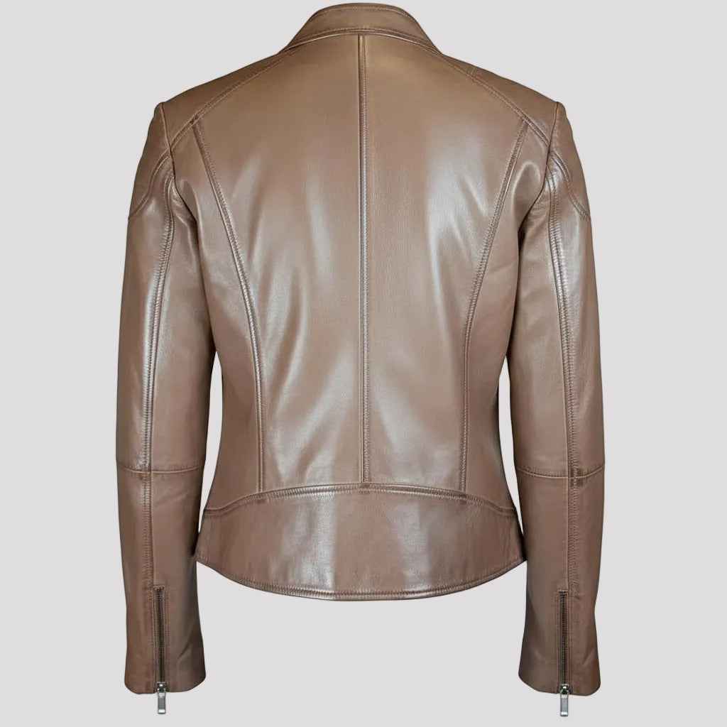BOL Women's Vintage Texas Lambskin Leather Jacket