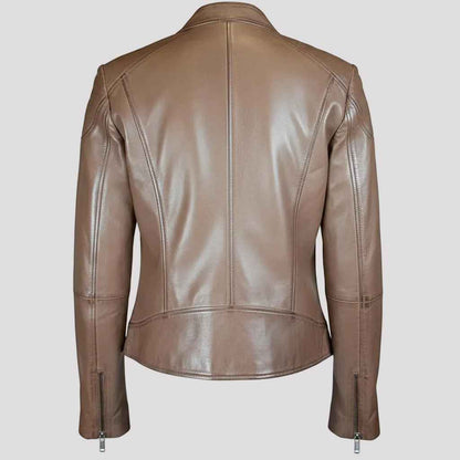 BOL Women's Vintage Texas Lambskin Leather Jacket