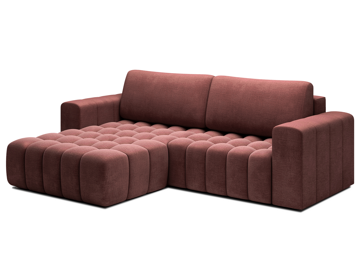 Bonett 4 Seater Storage Sleeper Chaise Sofa - Plum
