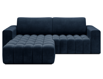 Bonett 4 Seater Storage Sleeper Chaise Sofa - Navy Blue