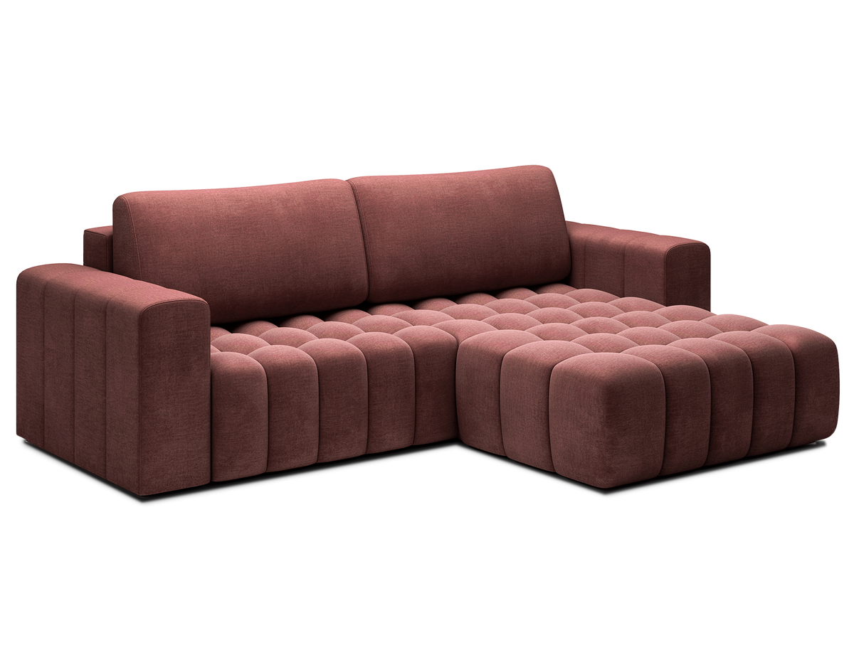 Bonett 4 Seater Storage Sleeper Chaise Sofa - Plum