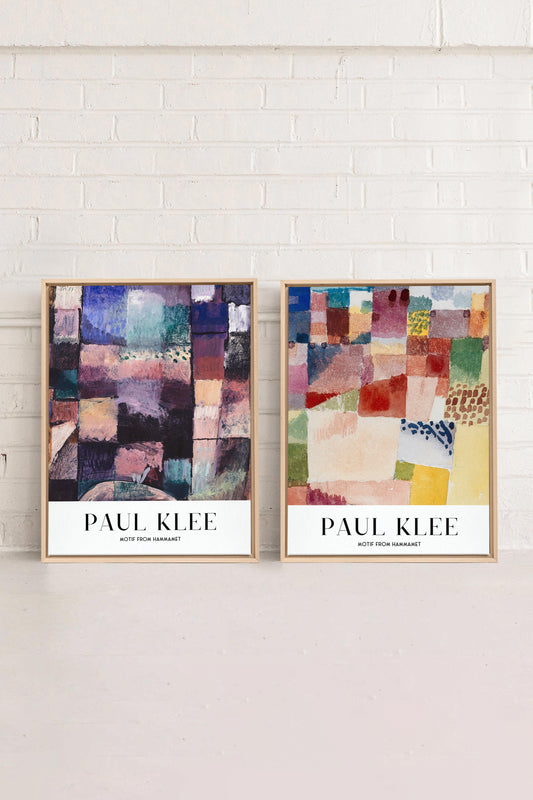 DUO PAUL KLEE (2 Oeuvres sur toile étirée)