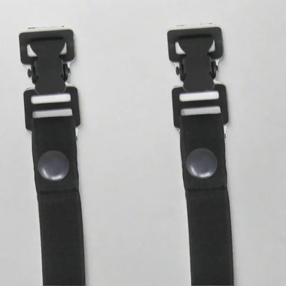 Black Snap Motorcycle Riding Pant Tie Down
