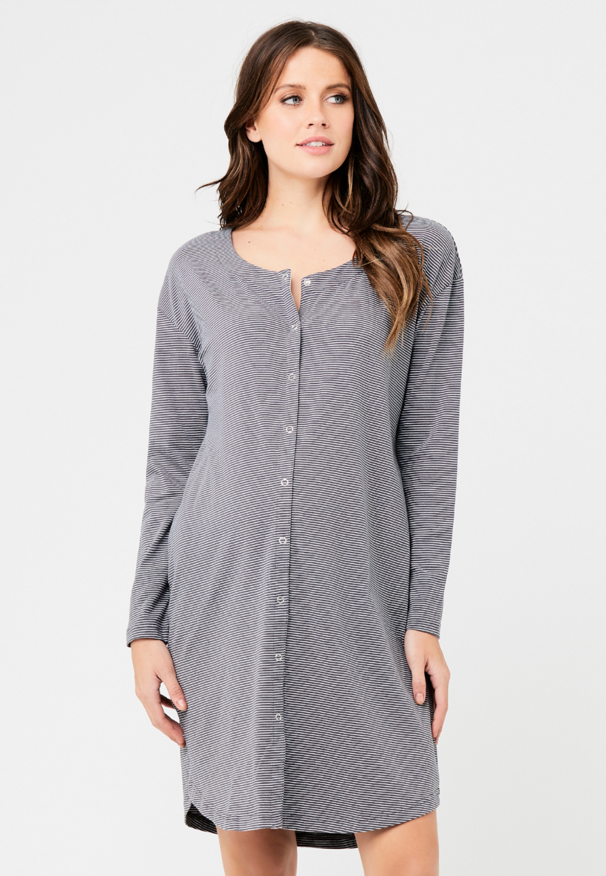 Blake Organic Long Sleeve Maternity and Nursing Nightgown