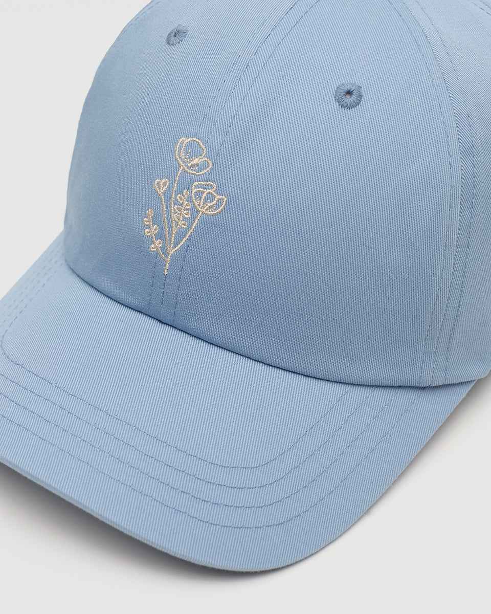Flower Embroidery Peak Hat