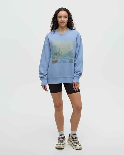 Washed Lakeshore Relaxed Crew