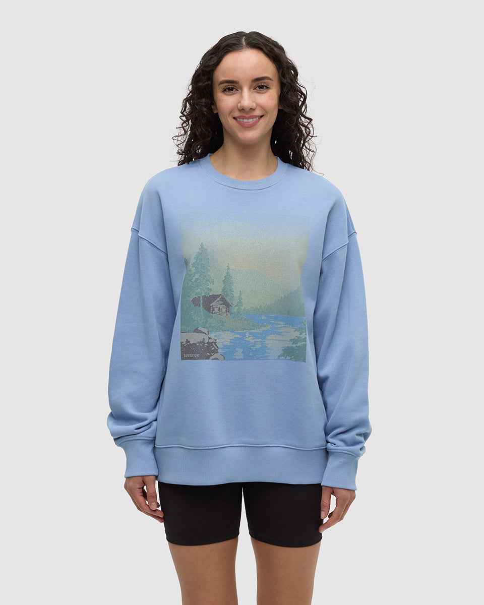 Washed Lakeshore Relaxed Crew