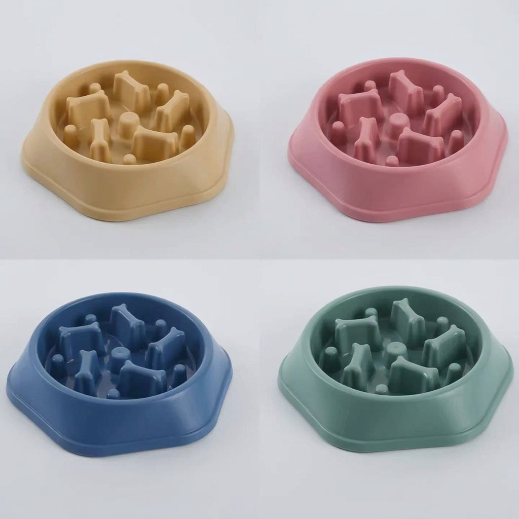 Bone Slow Feeder Bowl for Dogs
