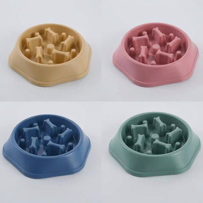 Bone Slow Feeder Bowl for Dogs