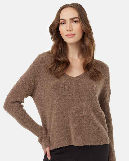 Highline Fuzzy V-Neck Sweater