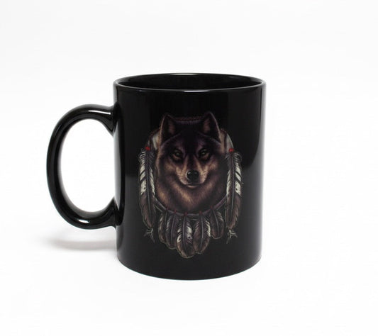 OLDTRIBES™ Southwestern Style Black Ceramic mug