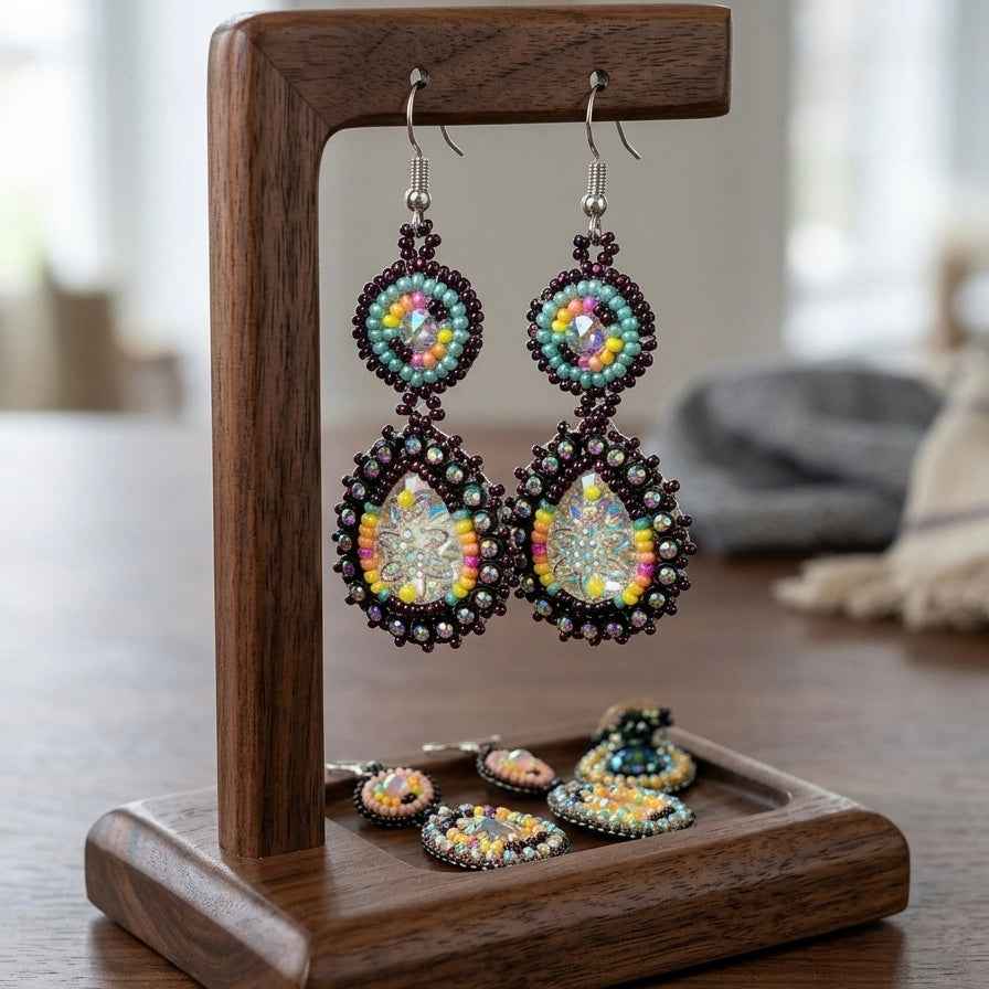Drop Beaded Earrings(8)