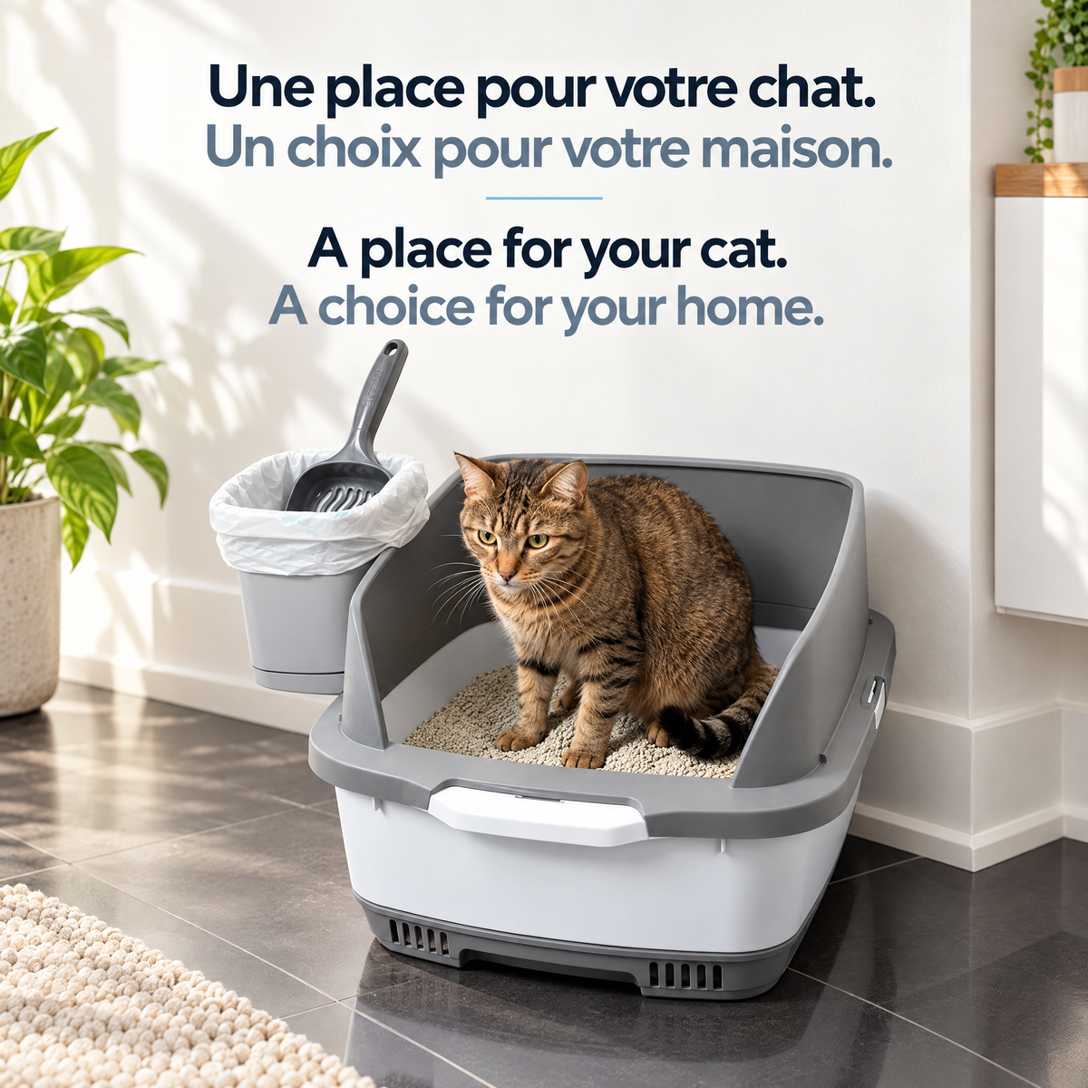 Cateco Odour-Eliminating Litter box - Complete Starter Kit