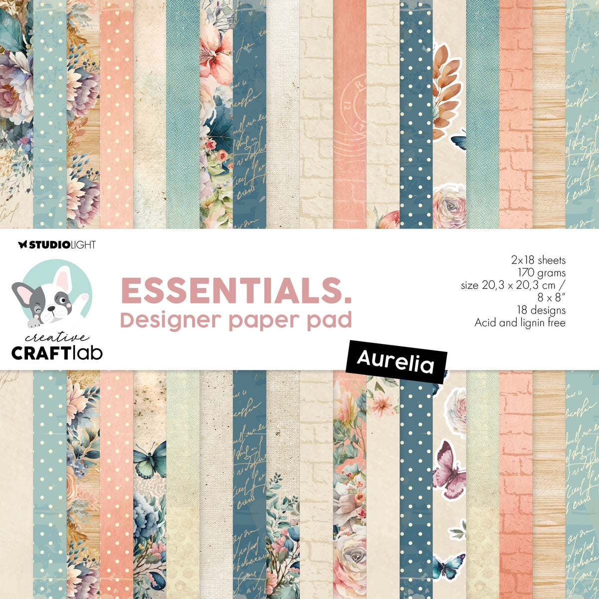 CCL Designer Paper Pad Aurelia 170gsm Essentials 36 SH