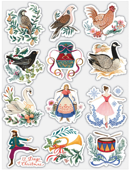Craft Consortium 12 Days Of Christmas - 6x8 Stamp Set