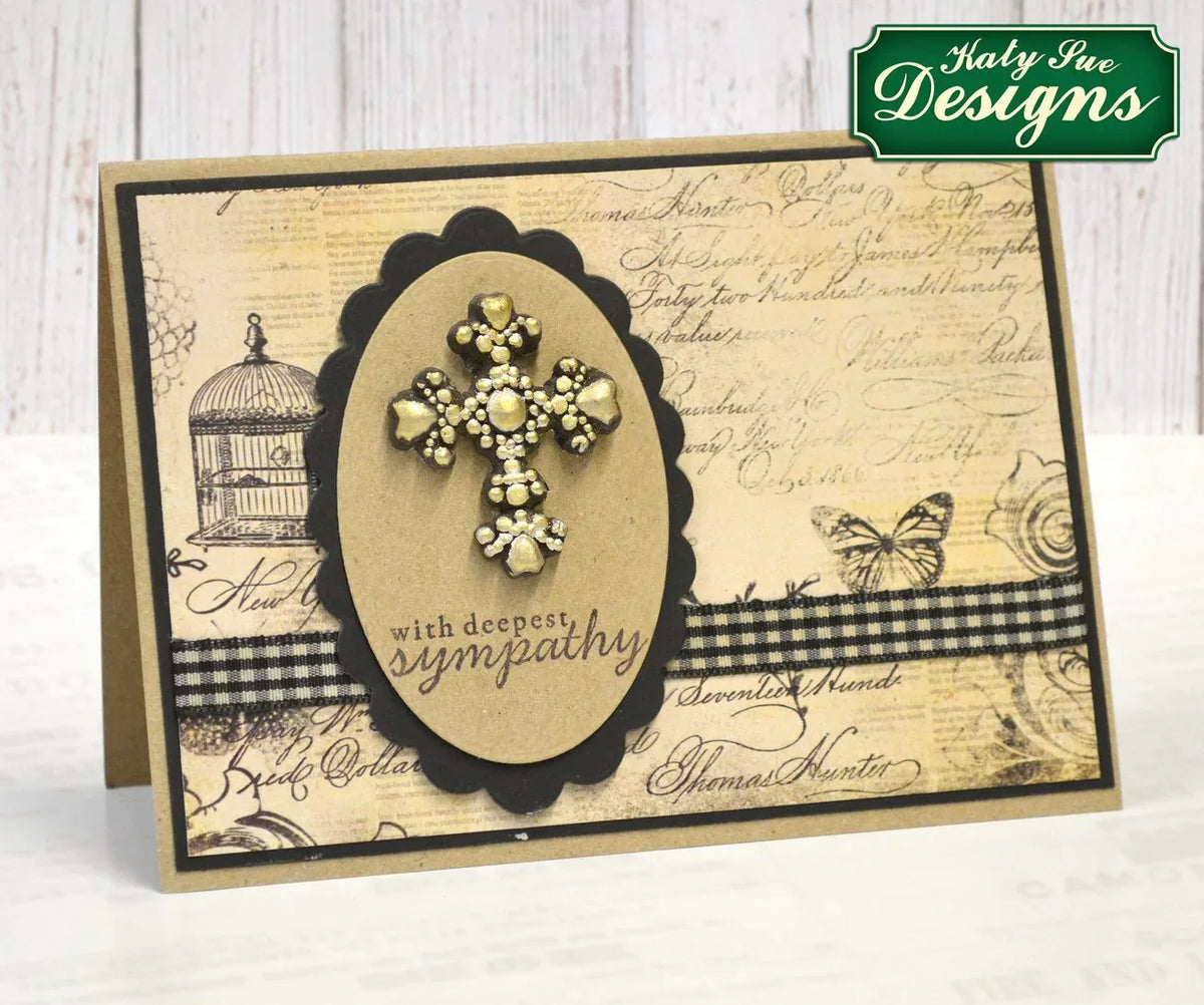 Beaded Cross Silicone Mould