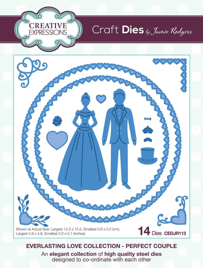 Creative Expressions Jamie Rodgers Everlasting Love Perfect Couple Craft Die