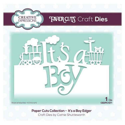 Creative Expressions Paper Cuts Collection - It's a Boy Edger