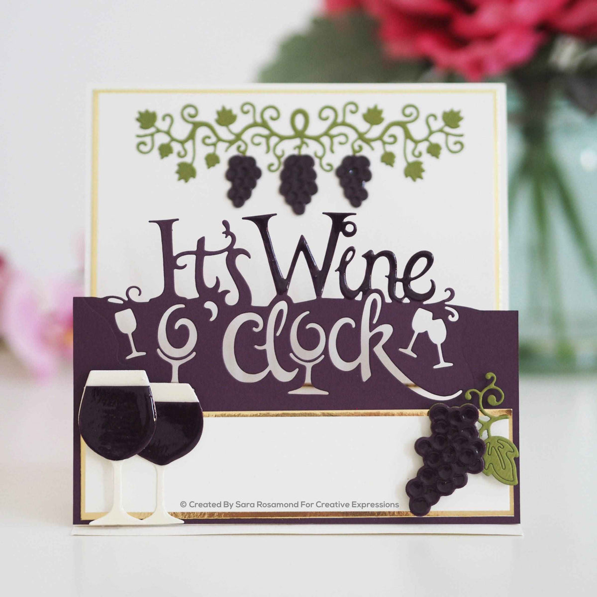 Paper Cuts Collection - Wine O'Clock Edger