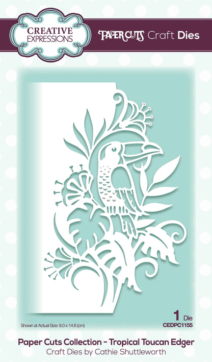 Paper Cuts Edger Tropical Toucan Craft Die