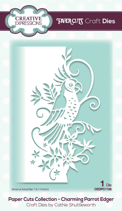 Paper Cuts Edger Charming Parrot Craft Die
