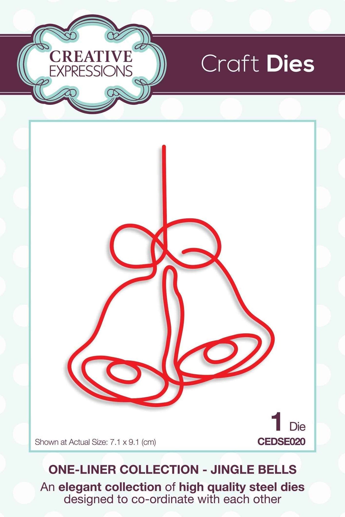 Creative Expressions One-liner Collection Jingle Bells Craft Die