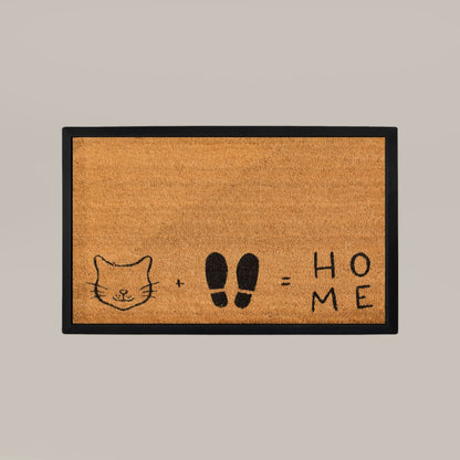 cat+feet=home rectangular doormat set