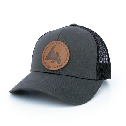 Newfoundland Leather Patch Trucker Hat