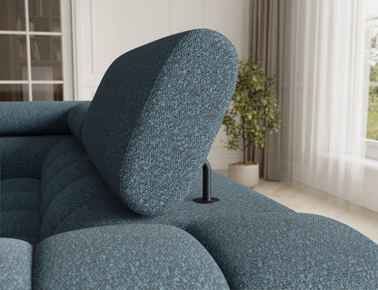 Fectory Sectional Storage Sleeper Chaise Sofa - Blue