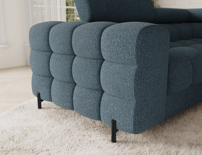 Fectory Sectional Storage Sleeper Chaise Sofa - Blue