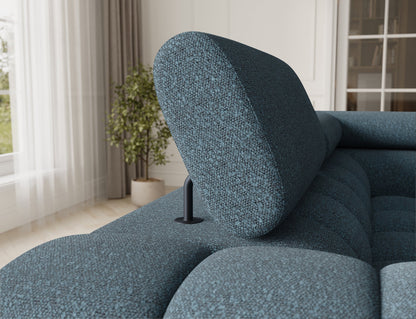 Fectory Sectional Storage Sleeper Chaise Sofa - Blue