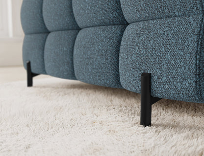Fectory Sectional Storage Sleeper Chaise Sofa - Blue