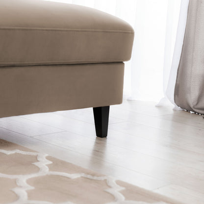 Foble Sectional Storage Sleeper Chaise Sofa - Beige
