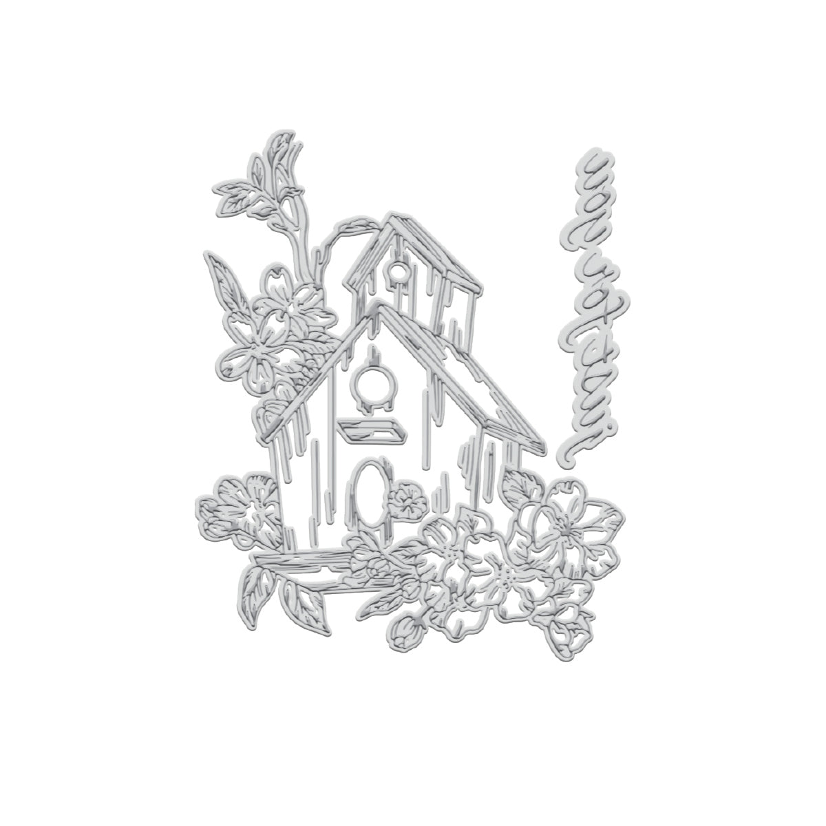GoLetterPress Impression Stamp - Stamp 4 - Just for You Home Floral