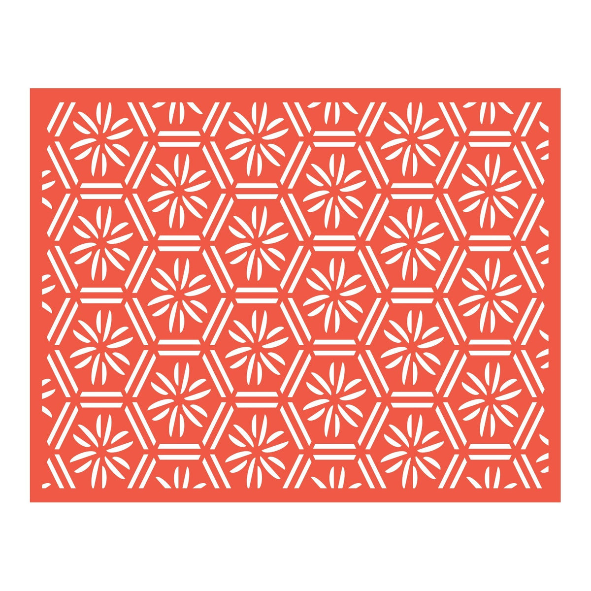 Geometric Floral Background Cutting Die Set (1pc)