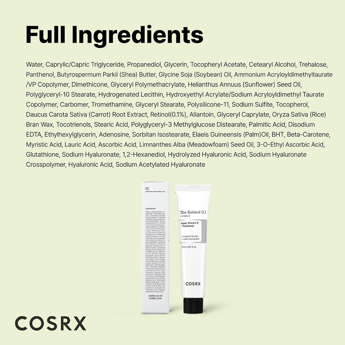 COSRX The Retinol 0.1 Cream 20ml